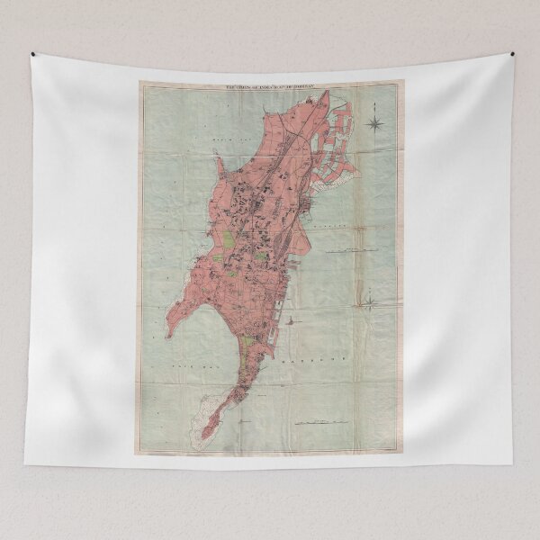 Item preview, Vintage Map of Bombay India (1895) designed and sold by BravuraMedia.