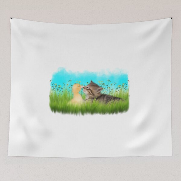Item preview, Cute Kitten and Duckling designed and sold by Urbanhero.