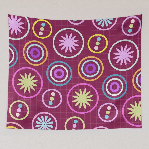 Item preview, Retro pattern with circles  designed and sold by danaestudio.