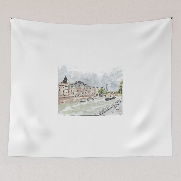 Item preview, Paris Seine with Eiffel Tower designed and sold by Jennie Kessinger.