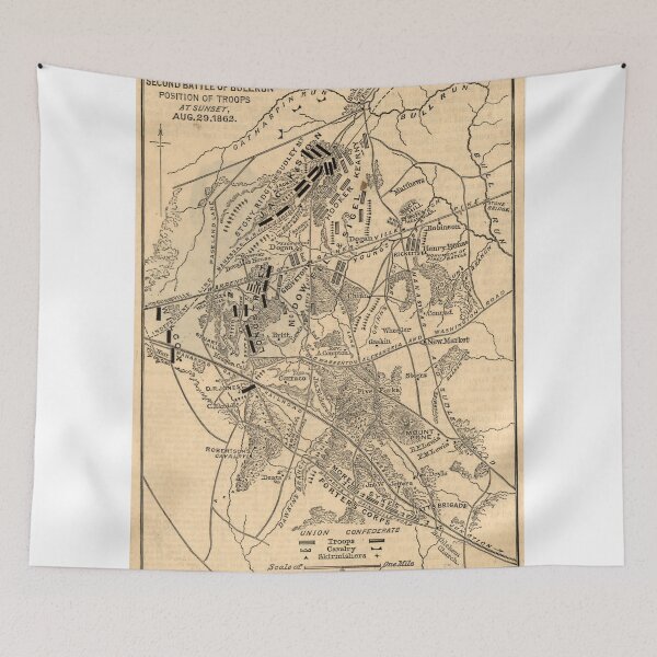 Item preview, Vintage Battle of Bull Run Map (1886) designed and sold by BravuraMedia.
