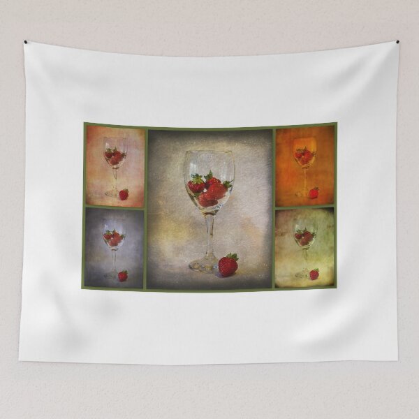 Item preview, Collage - Strawberry Still Life designed and sold by Sandra Cockayne.