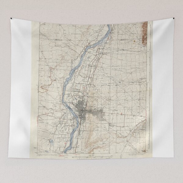 Item preview, Vintage Albuquerque New Mexico Topographic Map designed and sold by BravuraMedia.