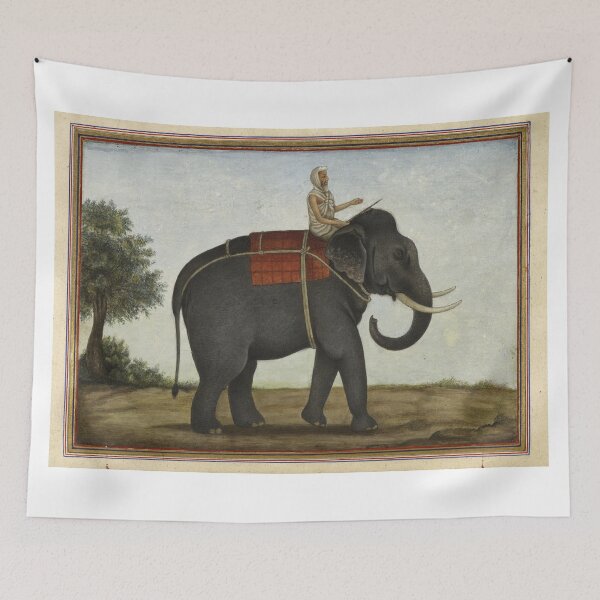 Item preview, An Elephant Keeper Riding His Elephant (1825) designed and sold by BravuraMedia.