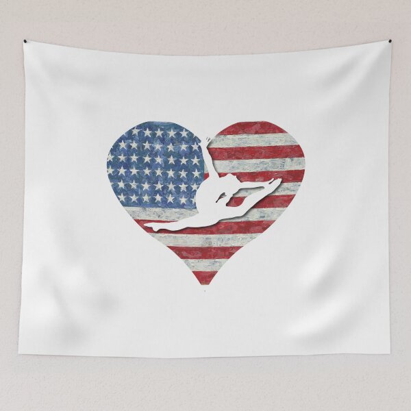 Item preview, Gymnastics Silhouette Heart designed and sold by Flexiblepeople.
