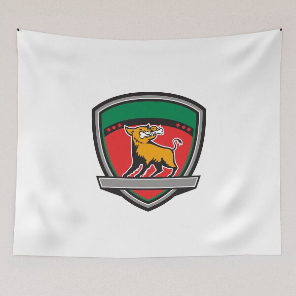 Item preview, Wild Boar Razorback Bone In Mouth Crest Retro designed and sold by patrimonio.