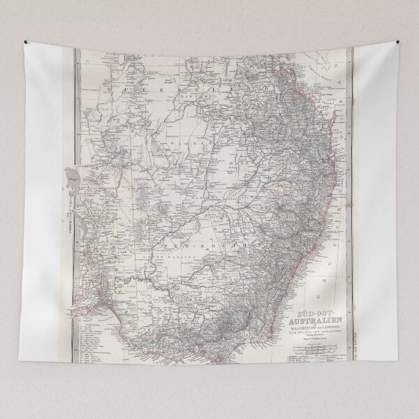 Item preview, Vintage Map of Eastern Australia (1876) designed and sold by BravuraMedia.