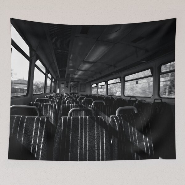 Item preview, Empty Train Carriage - Mono designed and sold by Allenart_UK.