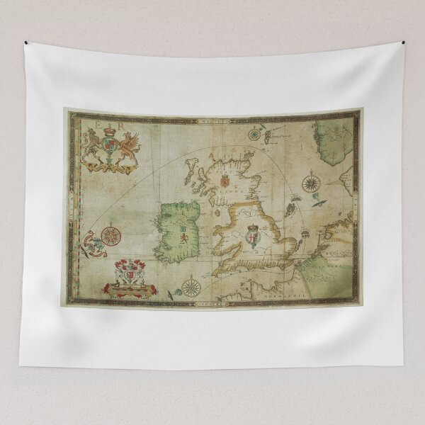 Item preview, Vintage Map of The British Isles (1590) designed and sold by BravuraMedia.