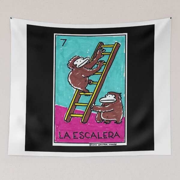 Item preview, Loteria Apes #7: La Escalera designed and sold by Walter Moore.