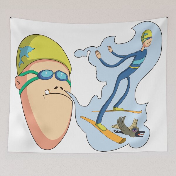 Item preview, Ski jumper's dream designed and sold by stickerium.