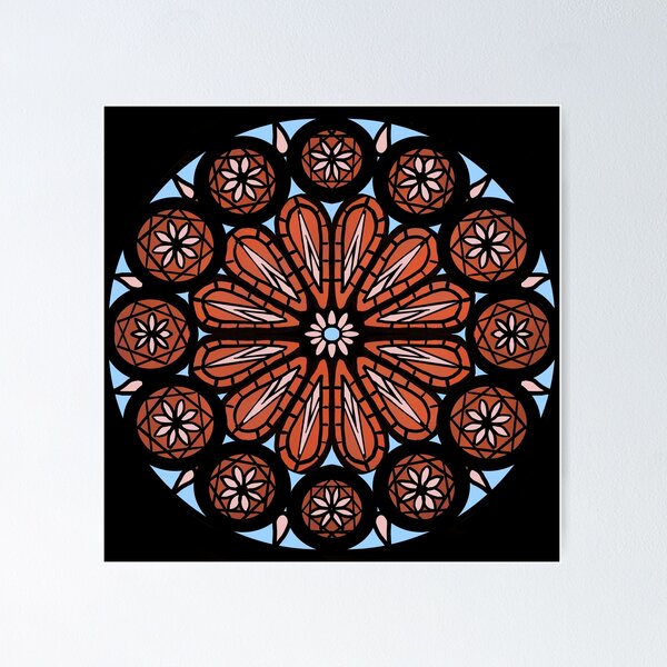 Item preview, The OA rose window designed and sold by CorgiButtMedia.