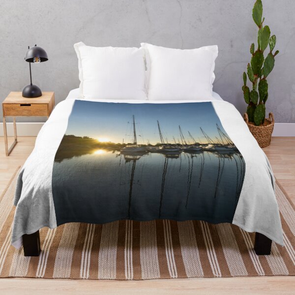 Item preview, Rainbow Sunrays - Summer Sunrise With Yachts designed and sold by Georgia Mizuleva.