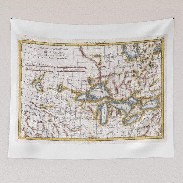 Item preview, Vintage Map of The Great Lakes & Canada (1780) designed and sold by BravuraMedia.