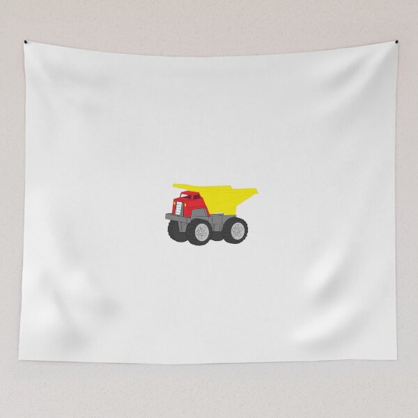 Item preview, Red and Yellow Dump Truck designed and sold by BeachBumFamily.