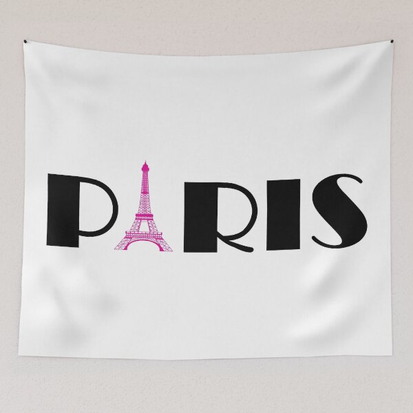 Item preview, Paris Hot Pink Black designed and sold by BeachBumFamily.