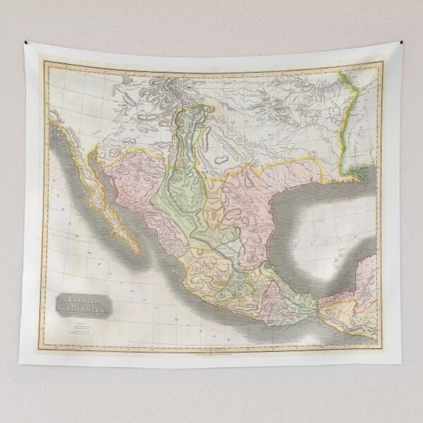 Item preview, Vintage Map of Mexico (1814) designed and sold by BravuraMedia.