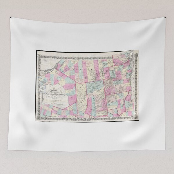 Item preview, Vintage Map of The Adirondack Mountains (1867) designed and sold by BravuraMedia.