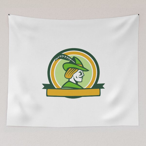 Item preview, Robin Hood Side Ribbon Circle Retro designed and sold by patrimonio.