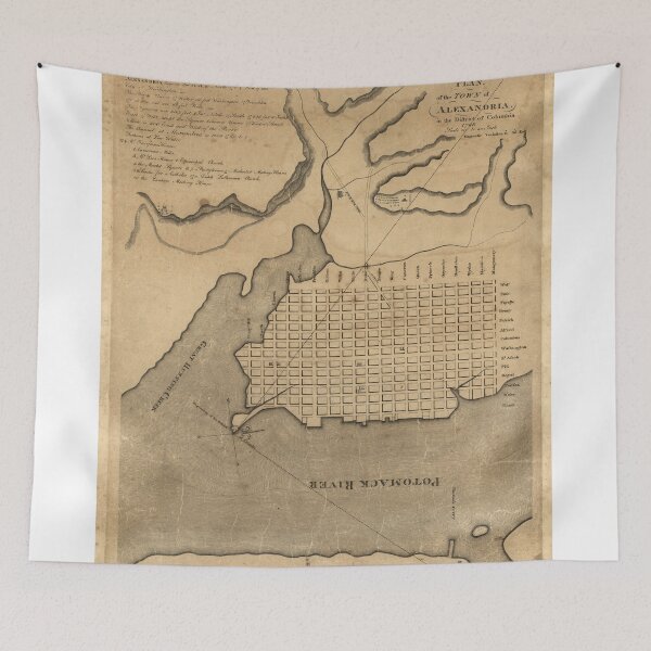 Item preview, Vintage Map of Alexandria Virginia (1798) designed and sold by BravuraMedia.