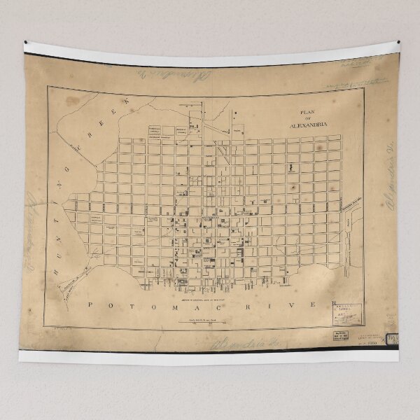 Item preview, Vintage Map of Alexandria Virginia (1862) designed and sold by BravuraMedia.