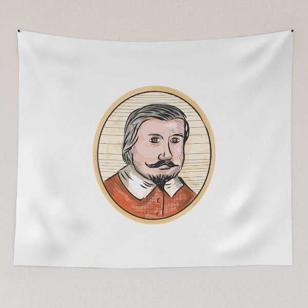 Item preview, Medieval Aristocrat Gentleman Oval Woodcut designed and sold by patrimonio.