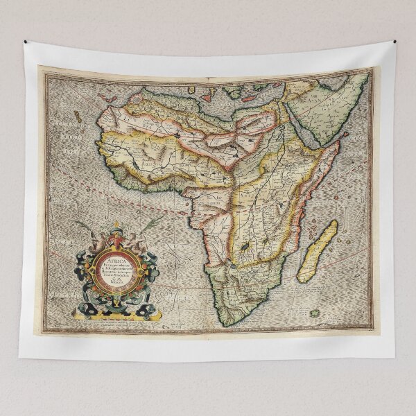 Item preview, Vintage Map of Africa (1596) designed and sold by BravuraMedia.
