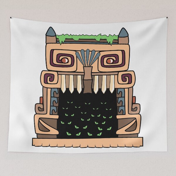 Item preview, Aztec house designed and sold by stickerium.