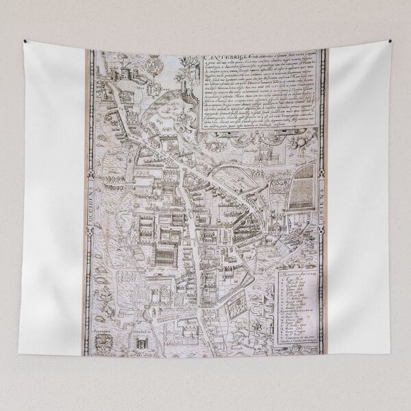 Item preview, Vintage Map of Cambridge England (1574) designed and sold by BravuraMedia.