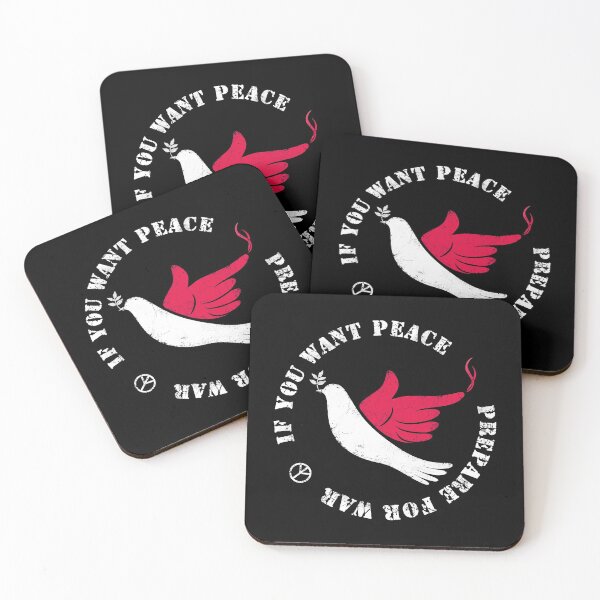Item preview, If You Want Peace, Prepare For War -round text designed and sold by Vash Chen.