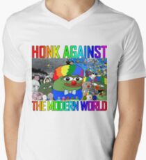 HONK AGAINST THE MODERN WORLD V-Neck T-Shirt