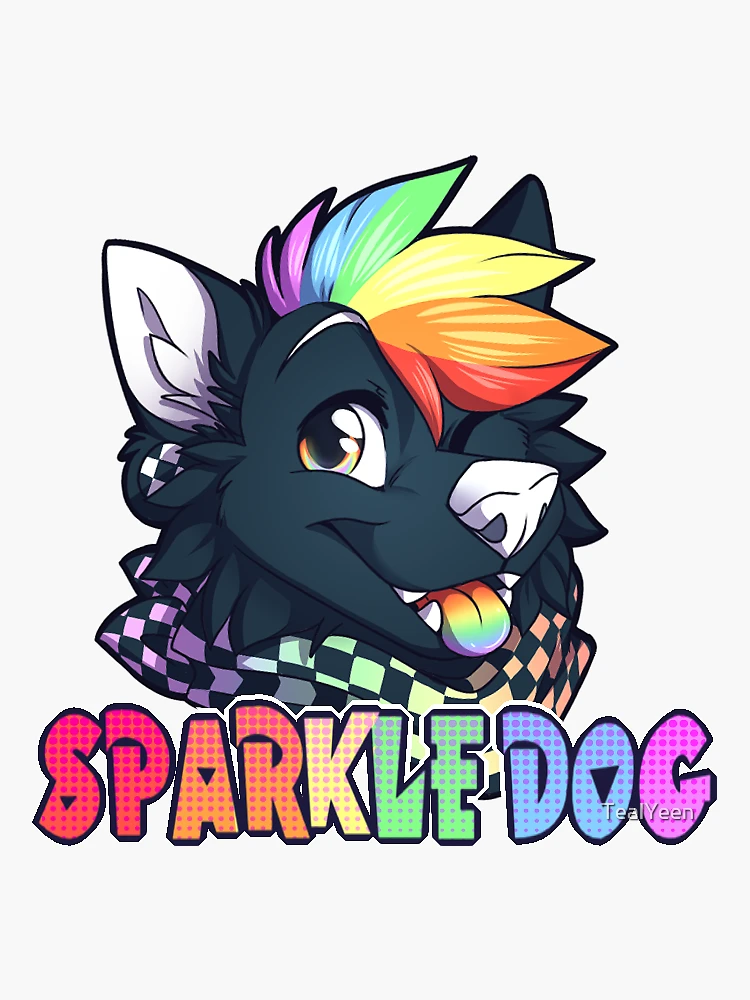 What's Up Dog Sticker – Fan Sparkle