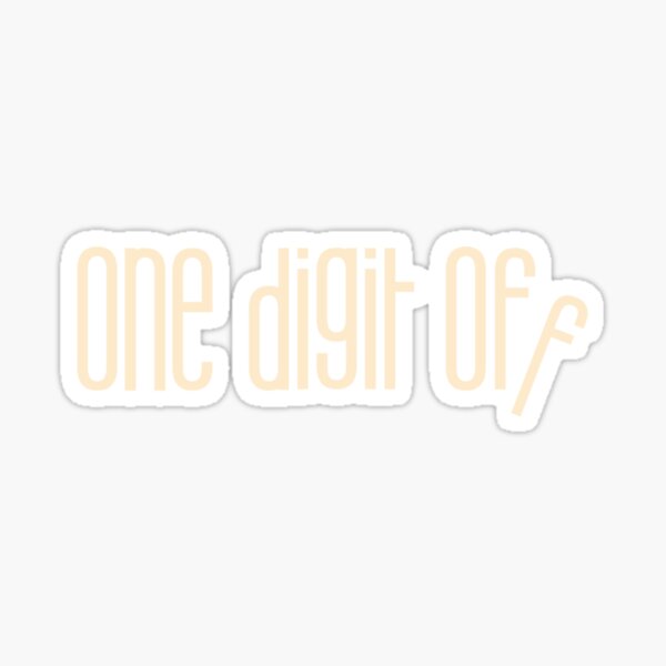 one digit off (2) Sticker