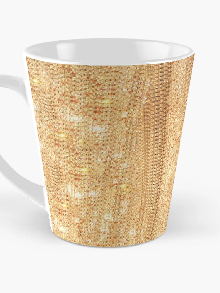 Thumbnail 3 of 4, Coffee Mug, Gold Rhinestone Pattern designed and sold by SmirkingDesigns.