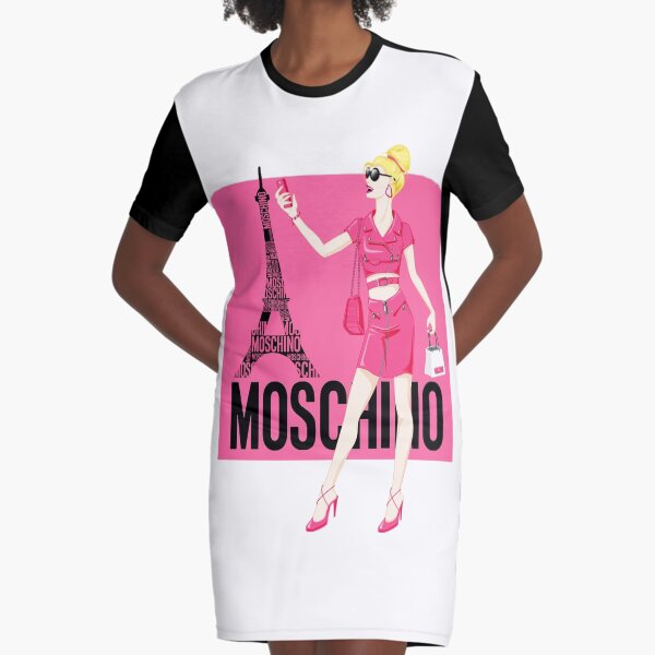 Magaly Cuevas Moschino Spring Fashion Graphic T-Shirt Dress