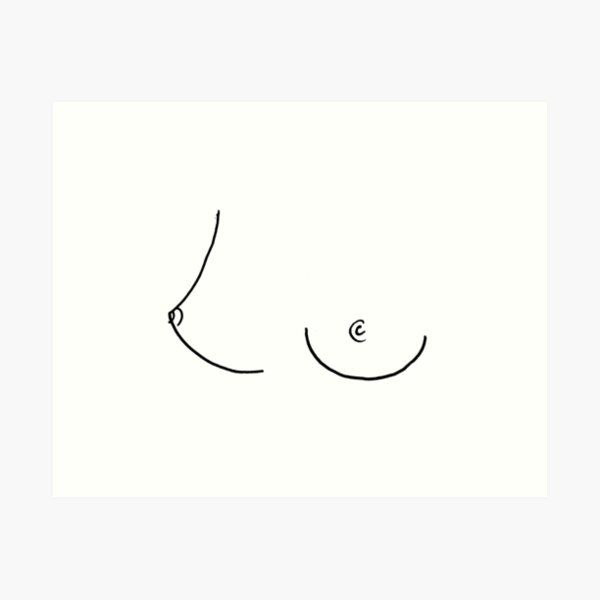 Breast Wall Art Print, Sexy Boobs Line Art, Breast Poster, Breast  Illustration, Line Art Nude Funny Boobies, Nice Boobs Body Positive Print -   UK