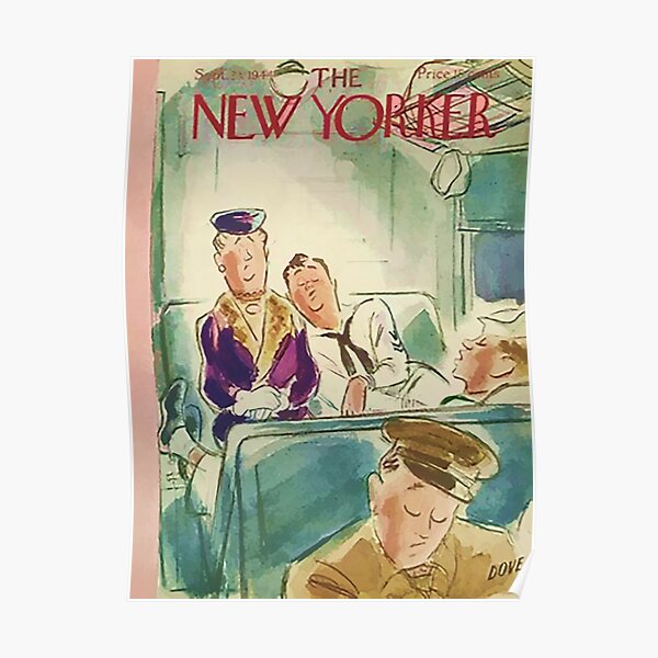 Vintage New Yorker Cover - Circa 1944 Poster