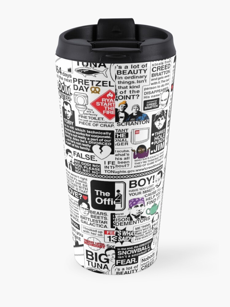 Alternate view of Wise Words From The Office - The Office Quotes (Variant) Travel Mug