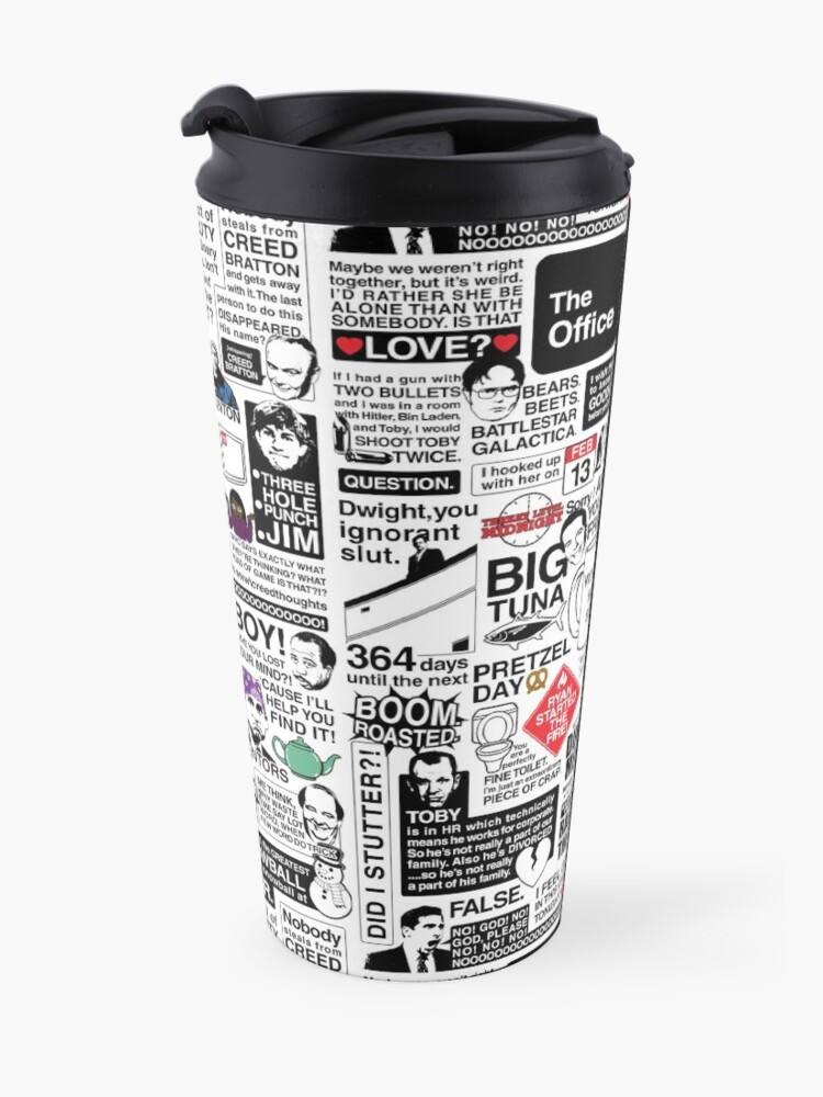 Alternate view of Wise Words From The Office - The Office Quotes (Variant) Travel Mug