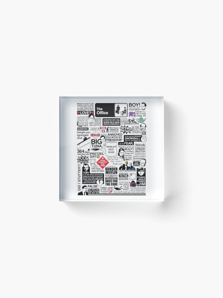 Alternate view of Wise Words From The Office - The Office Quotes (Variant) Acrylic Block