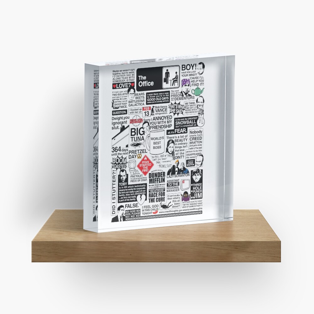 Wise Words From The Office - The Office Quotes (Variant) Acrylic Block