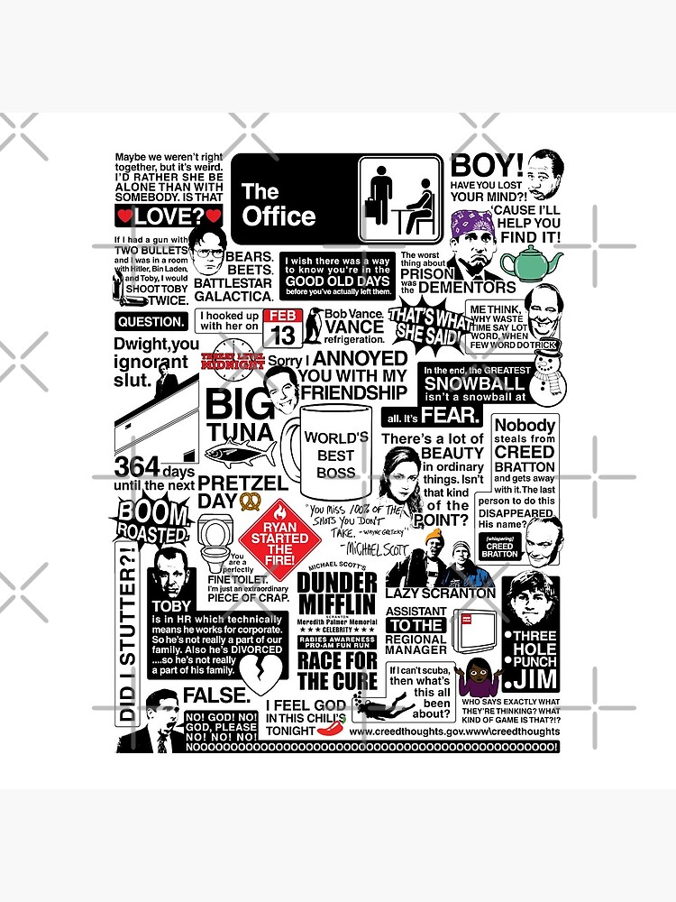 Wise Words From The Office - The Office Quotes (Variant) by huckblade