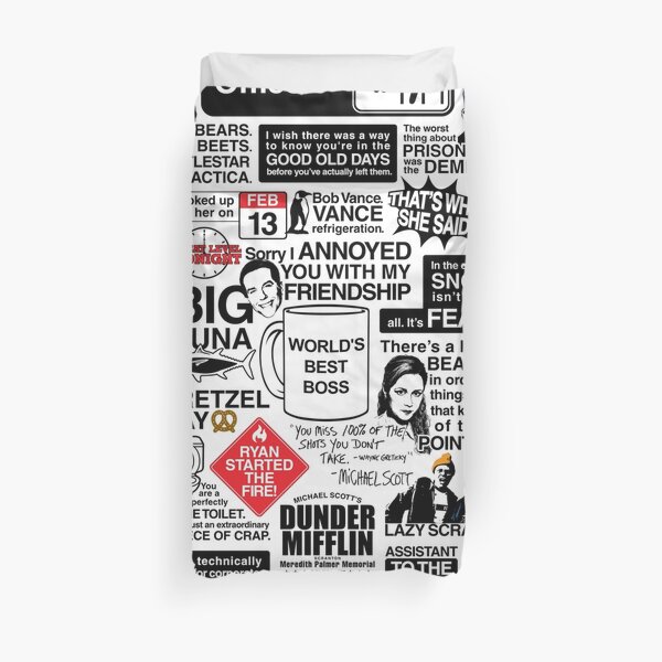Wise Words From The Office - The Office Quotes (Variant) Duvet Cover