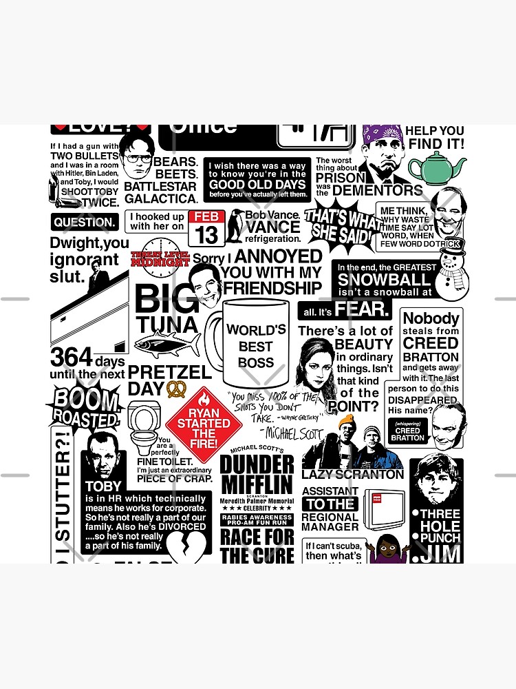 Wise Words From The Office - The Office Quotes (Variant) by huckblade