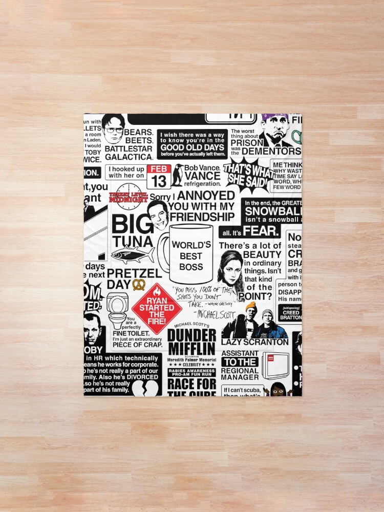 Alternate view of Wise Words From The Office - The Office Quotes (Variant) Comforter