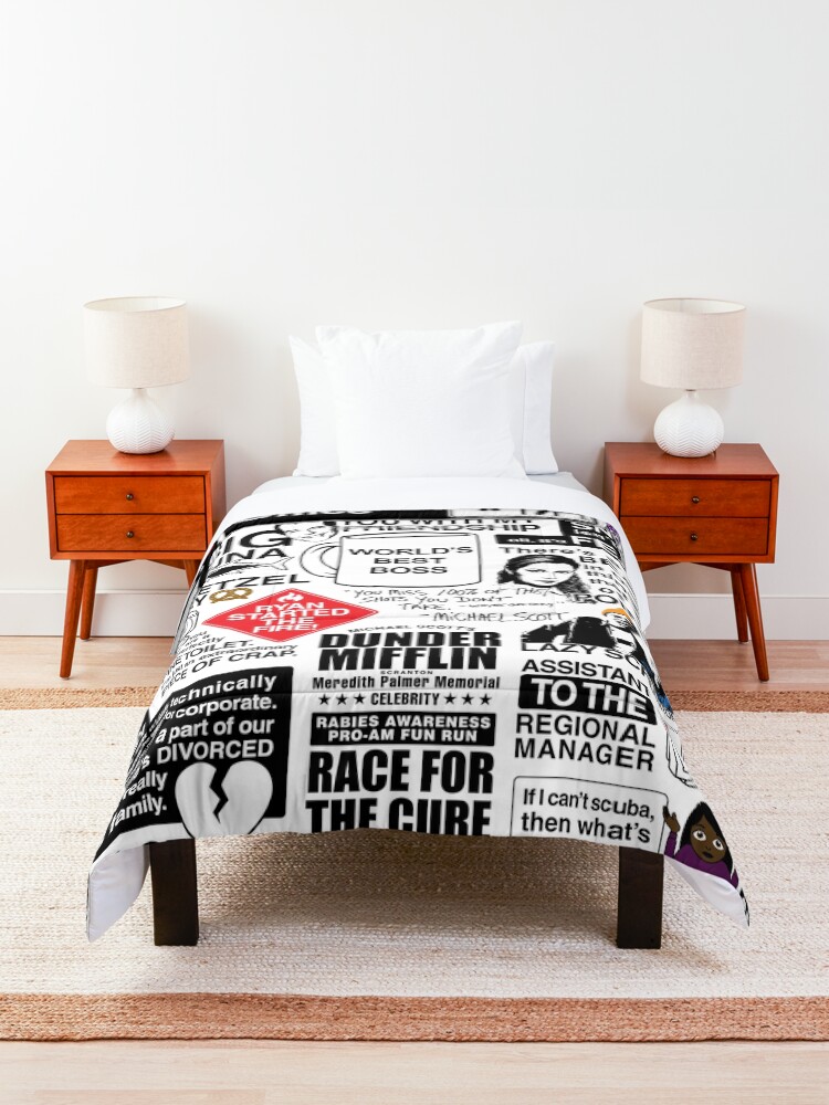Alternate view of Wise Words From The Office - The Office Quotes (Variant) Comforter