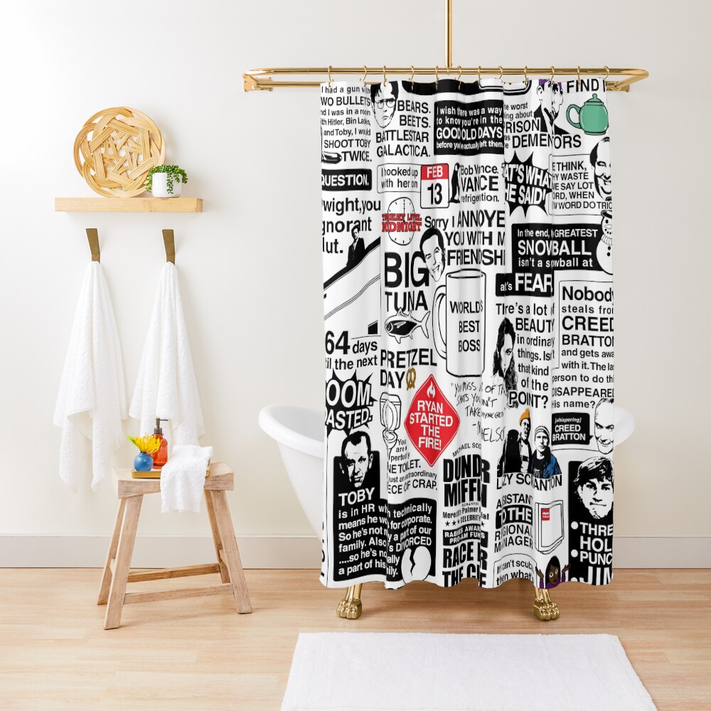 Wise Words From The Office - The Office Quotes (Variant) Shower Curtain