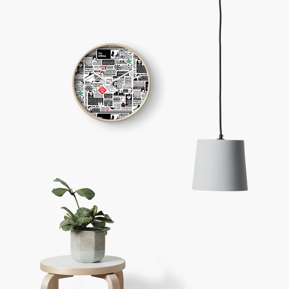 Wise Words From The Office - The Office Quotes (Variant) Clock