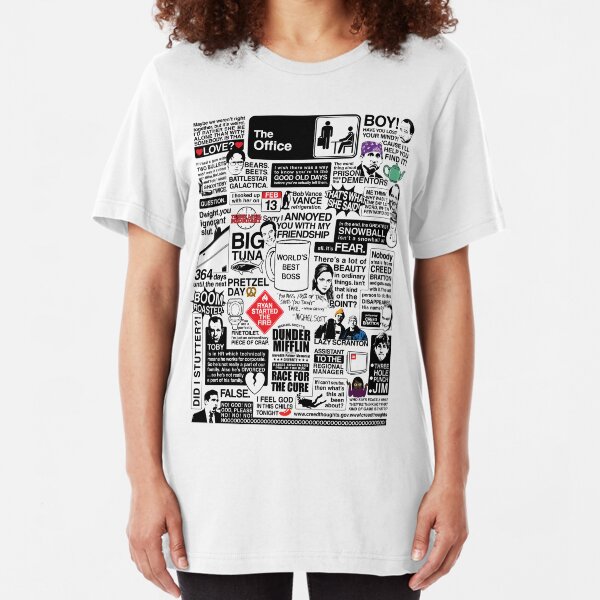 Wise Words From The Office - The Office Quotes (Variant) Slim Fit T-Shirt