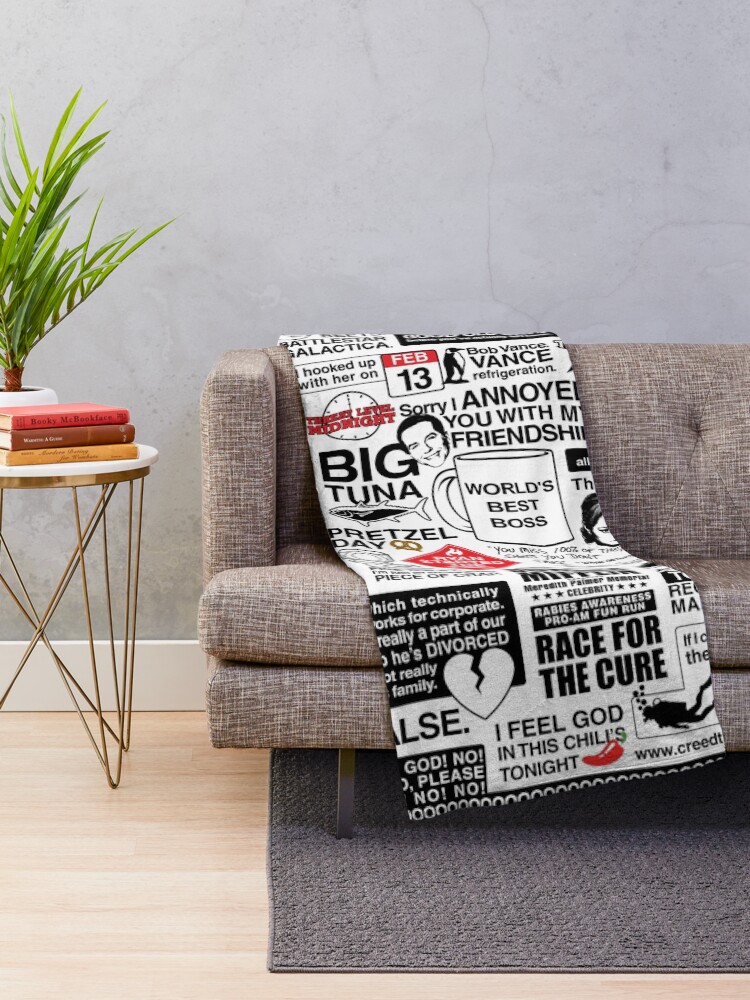 Alternate view of Wise Words From The Office - The Office Quotes (Variant) Throw Blanket
